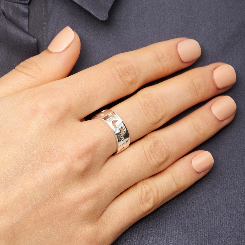 LULU Copenhagen Stardust Ring Rings Silver