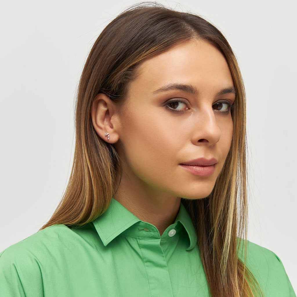 LULU Copenhagen Sugar Cane örhänge 1 st Ear stud, 1 pcs Silver Plated