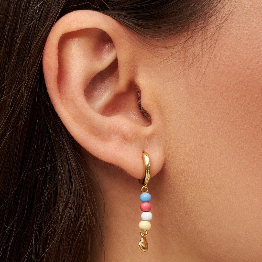 LULU Copenhagen Summer Shell örhänge 1 st Ear stud, 1 pcs Guldpläterad