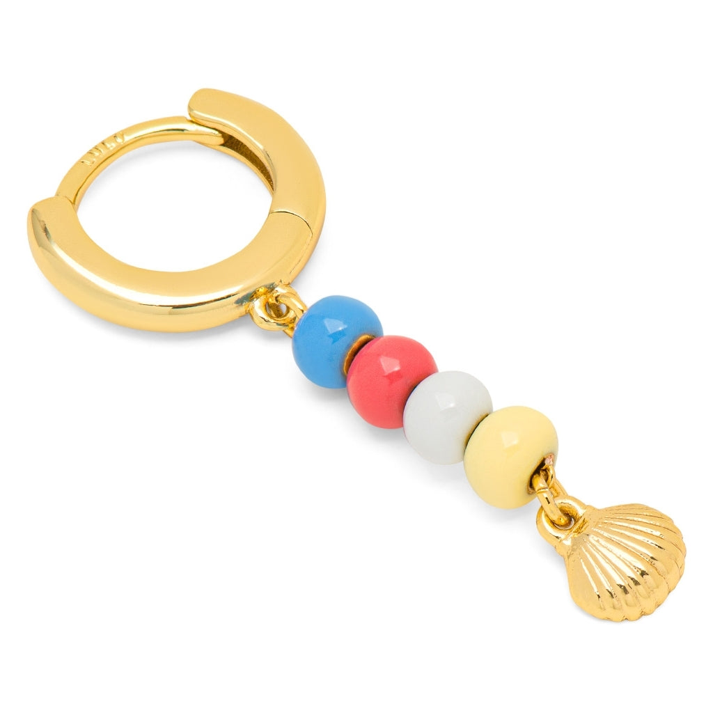 LULU Copenhagen Summer Shell örhänge 1 st Ear stud, 1 pcs Guldpläterad