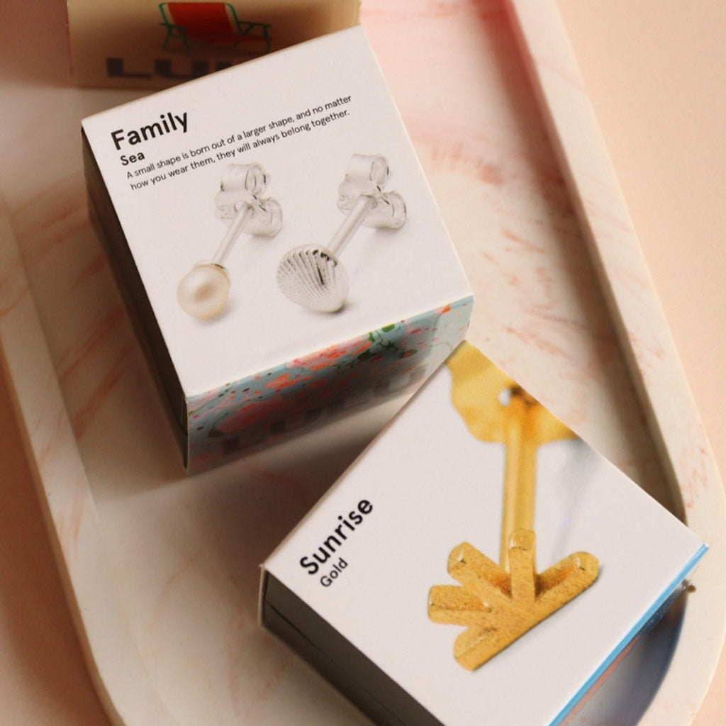 LULU Copenhagen Sunrise örhänge 1 st Ear stud, 1 pcs Guldpläterad