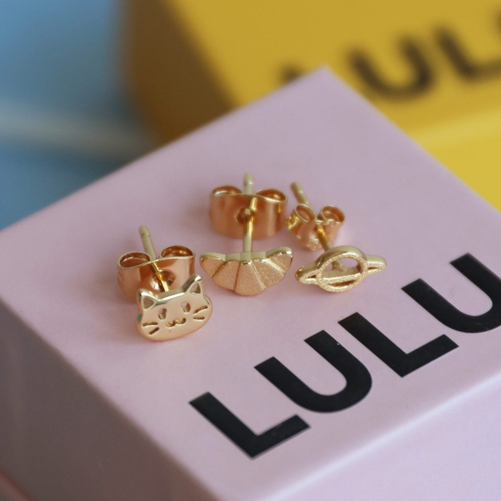 LULU Copenhagen The Cat örhänge 1 st Ear stud, 1 pcs Guldpläterad