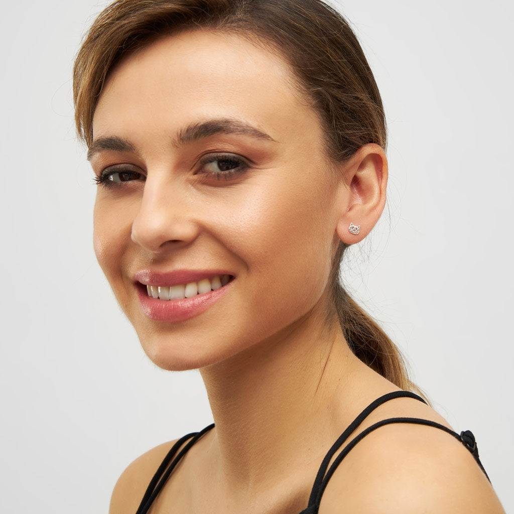 LULU Copenhagen The Cat örhänge 1 st Ear stud, 1 pcs Silver Plated