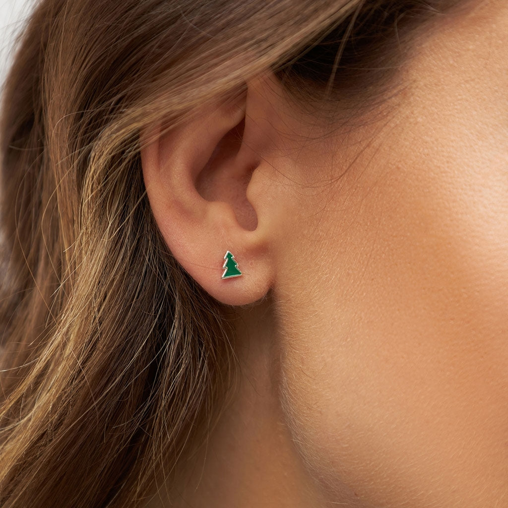 LULU Copenhagen The Green Tree örhänge 1 st Ear stud, 1 pcs Silver Plated