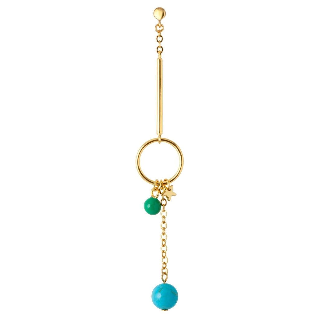 LULU Copenhagen Topping Long Loop örhÀnge 1 st Ear stud, 1 pcs GuldplÀterad