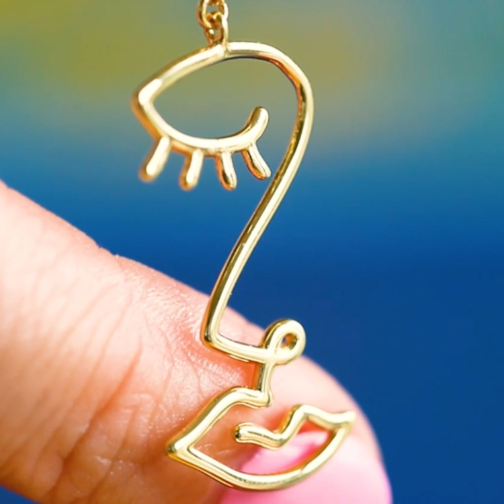 LULU Copenhagen Topping Long Woman örhÀnge 1 st Ear stud, 1 pcs GuldplÀterad