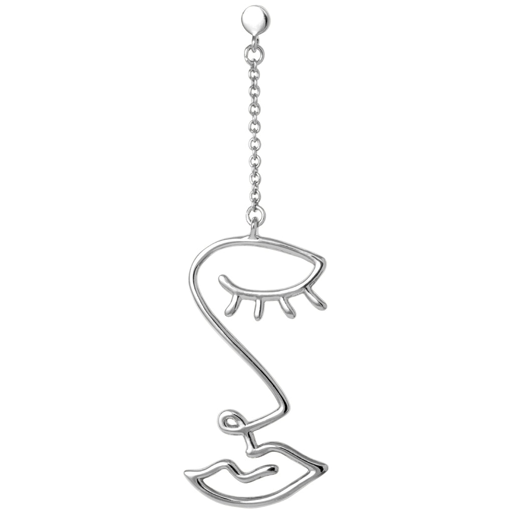 LULU Copenhagen Topping Long Woman örhänge 1 st Ear stud, 1 pcs Silver Plated