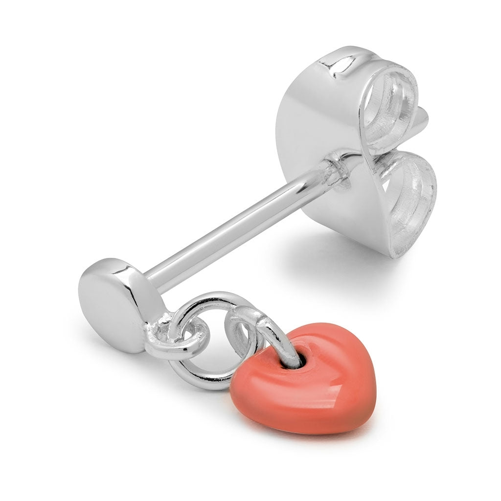 LULU Copenhagen Love U Dangling örhÀnge 1 st Ear stud, 1 pcs Burnt Coral