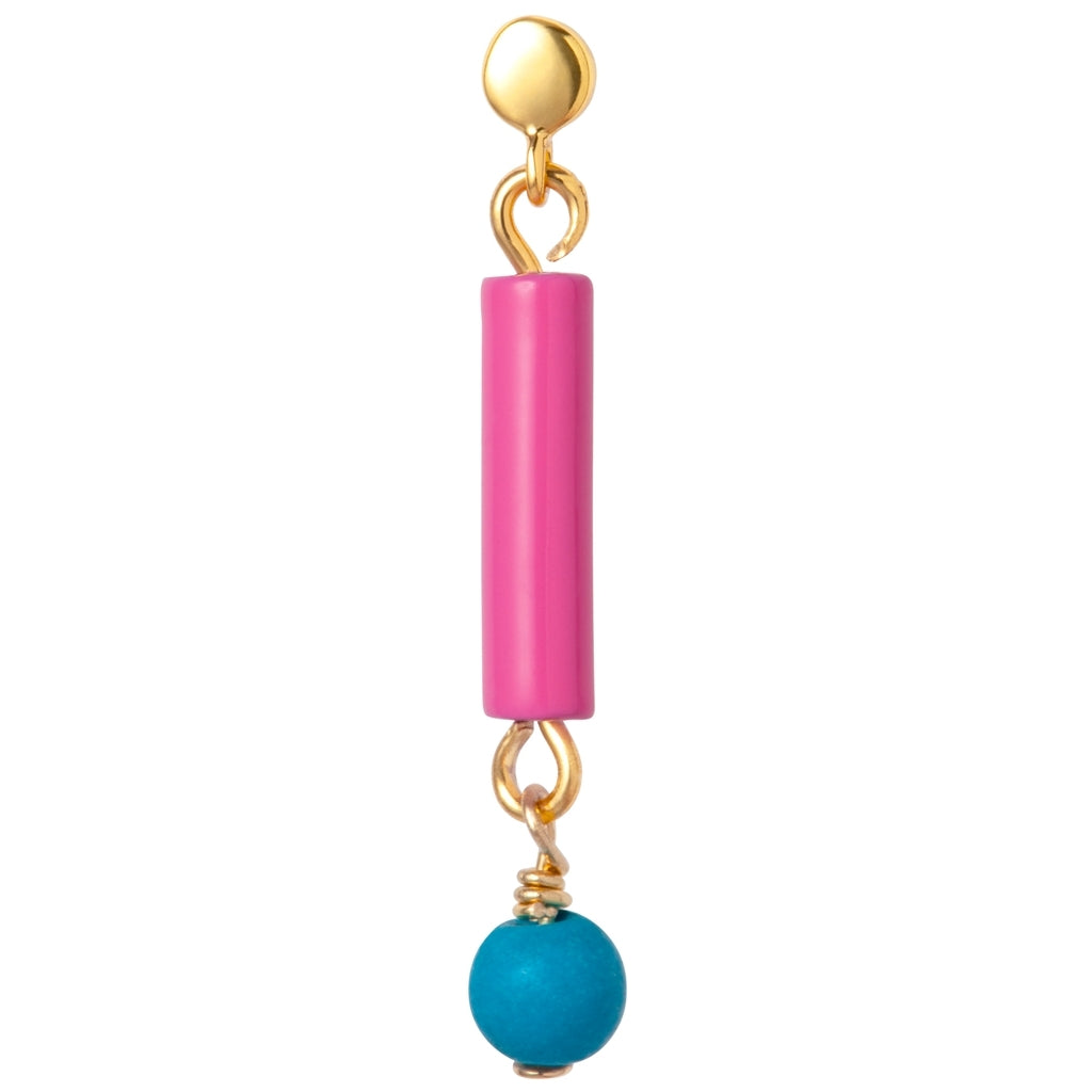 LULU Copenhagen Topping Short Pipe örhÀnge 1 st Ear stud, 1 pcs Pink