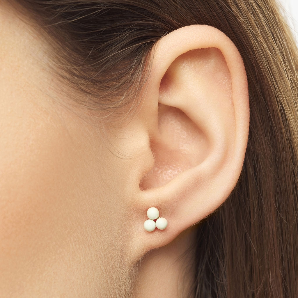 LULU Copenhagen Trio örhÀnge 1 st Ear stud, 1 pcs Coconut Milk