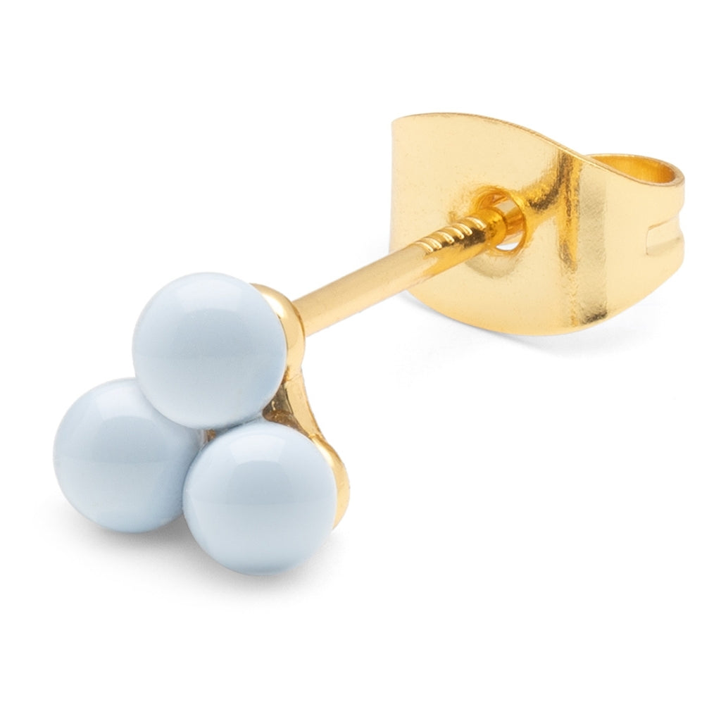 LULU Copenhagen Trio örhÀnge 1 st Ear stud, 1 pcs Skyride Blue