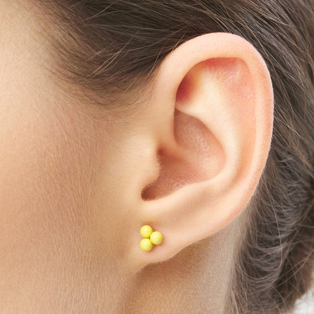 LULU Copenhagen Trio örhÀnge 1 st Ear stud, 1 pcs Wild Lime