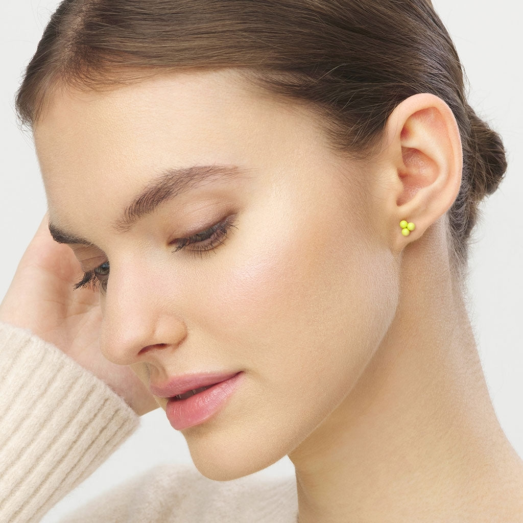 LULU Copenhagen Trio örhÀnge 1 st Ear stud, 1 pcs Wild Lime
