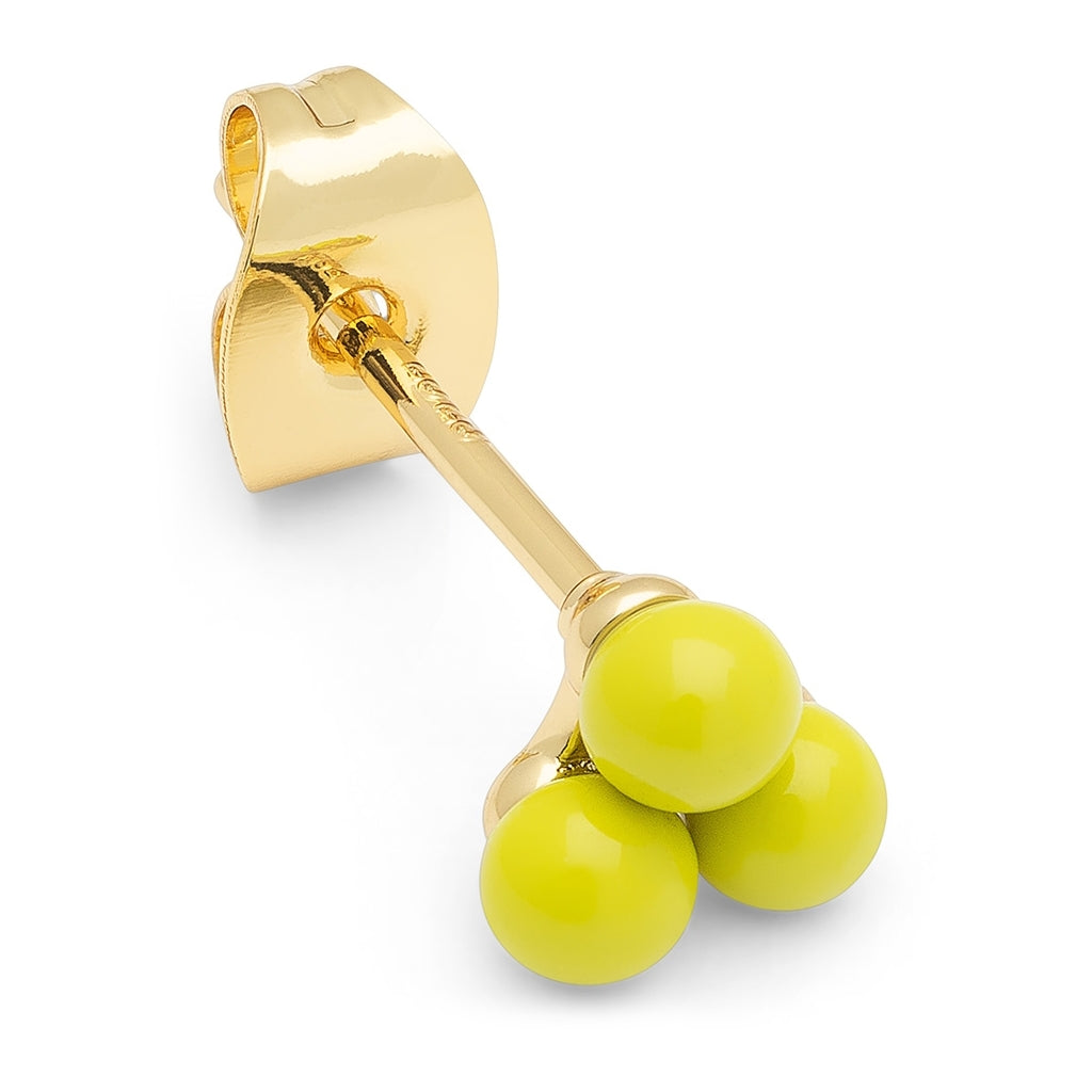 LULU Copenhagen Trio örhÀnge 1 st Ear stud, 1 pcs Wild Lime