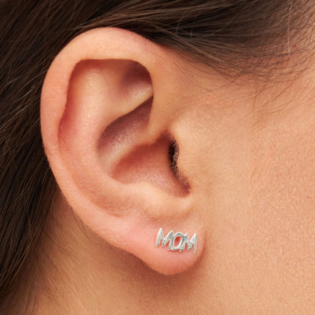 LULU Copenhagen Word Mom örhÀnge 1 st Ear stud, 1 pcs Silver