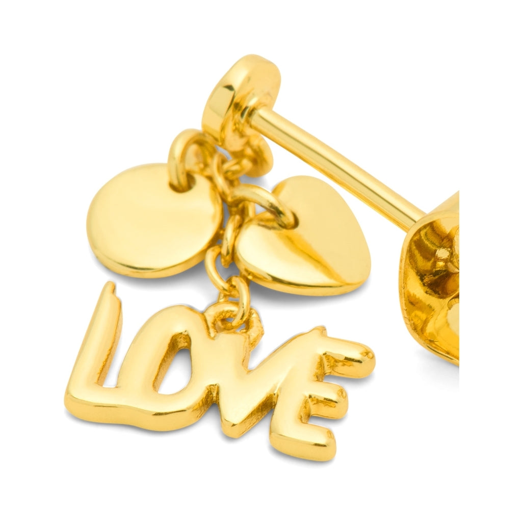 LULU Copenhagen Word Love Dangling örhÀnge 1 st Ear stud, 1 pcs GuldplÀterad