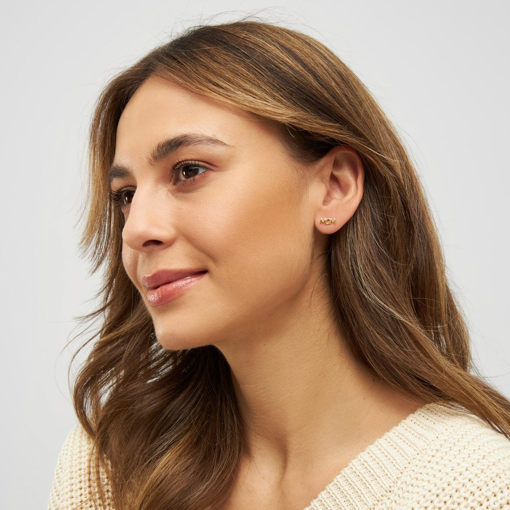 LULU Copenhagen Word Mom örhÀnge 1 st Ear stud, 1 pcs GuldplÀterad