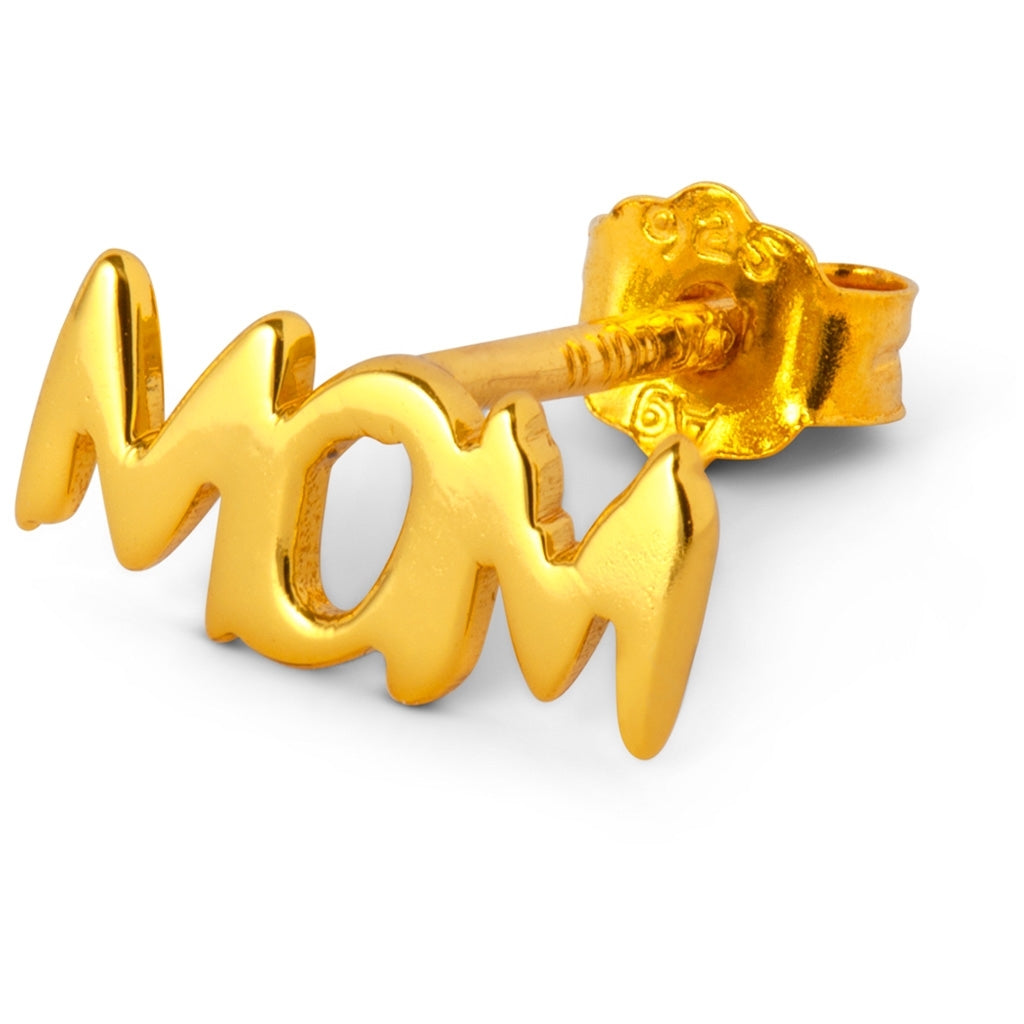 LULU Copenhagen Word Mom örhÀnge 1 st Ear stud, 1 pcs GuldplÀterad