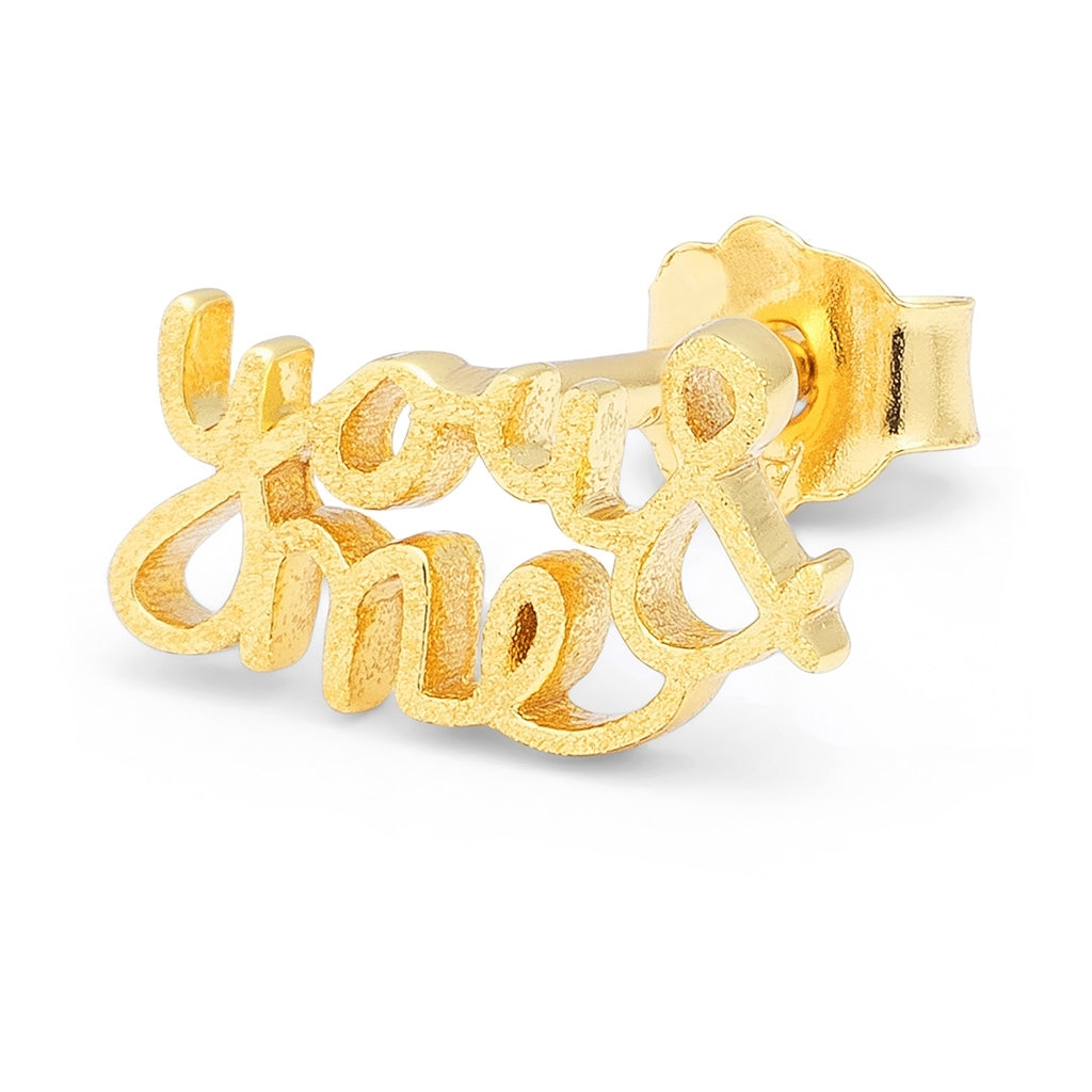LULU Copenhagen You&Me 1 st Ear stud, 1 pcs GuldplÀterad