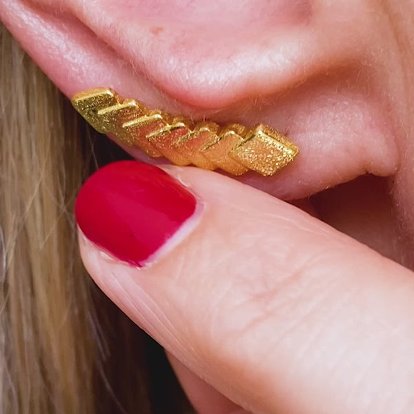 LULU Copenhagen Domino 7 örhänge 1 st Ear stud, 1 pcs Guldpläterad