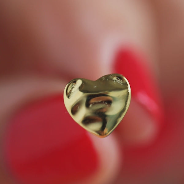 LULU Copenhagen Melted Heart örhÀnge 1 st Ear stud, 1 pcs Silver - Video preview