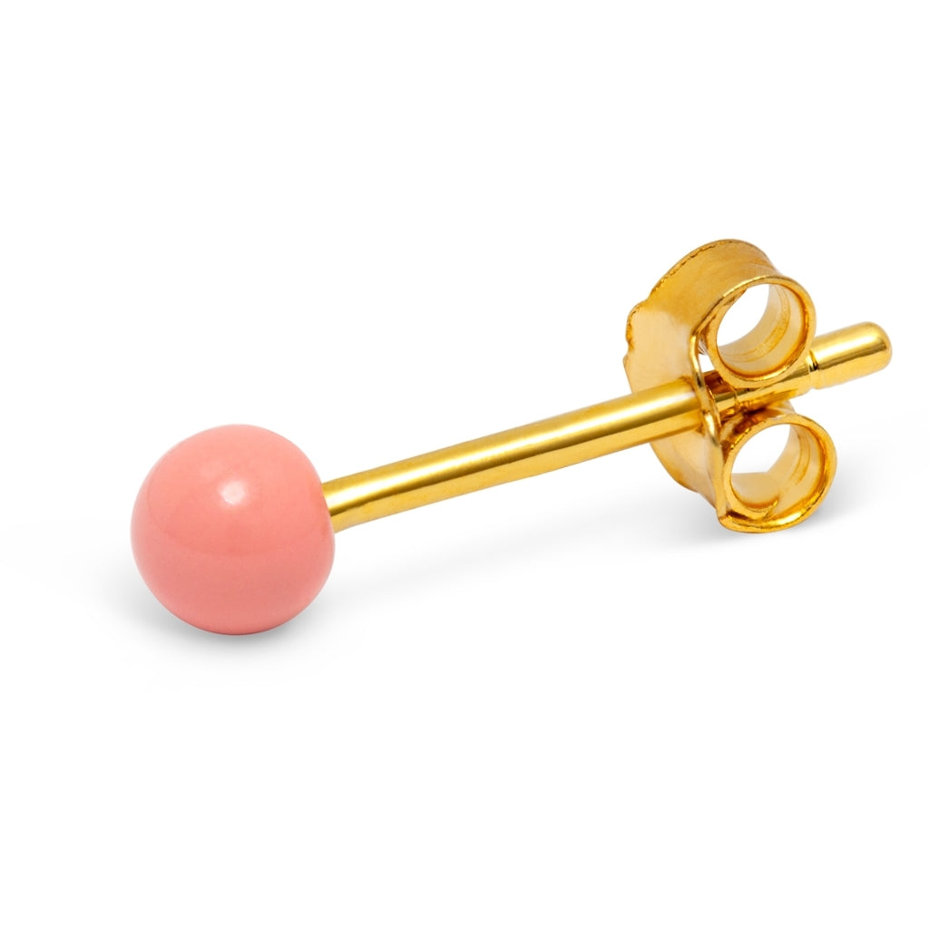 LULU Copenhagen Color Ball örhänge 1 st Ear stud, 1 pcs Burnt Coral