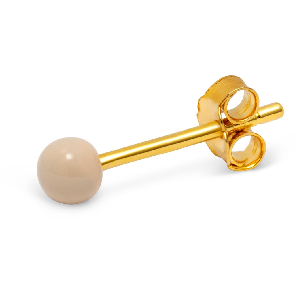 LULU Copenhagen Color Ball örhÀnge 1 st Ear stud, 1 pcs Buttercream