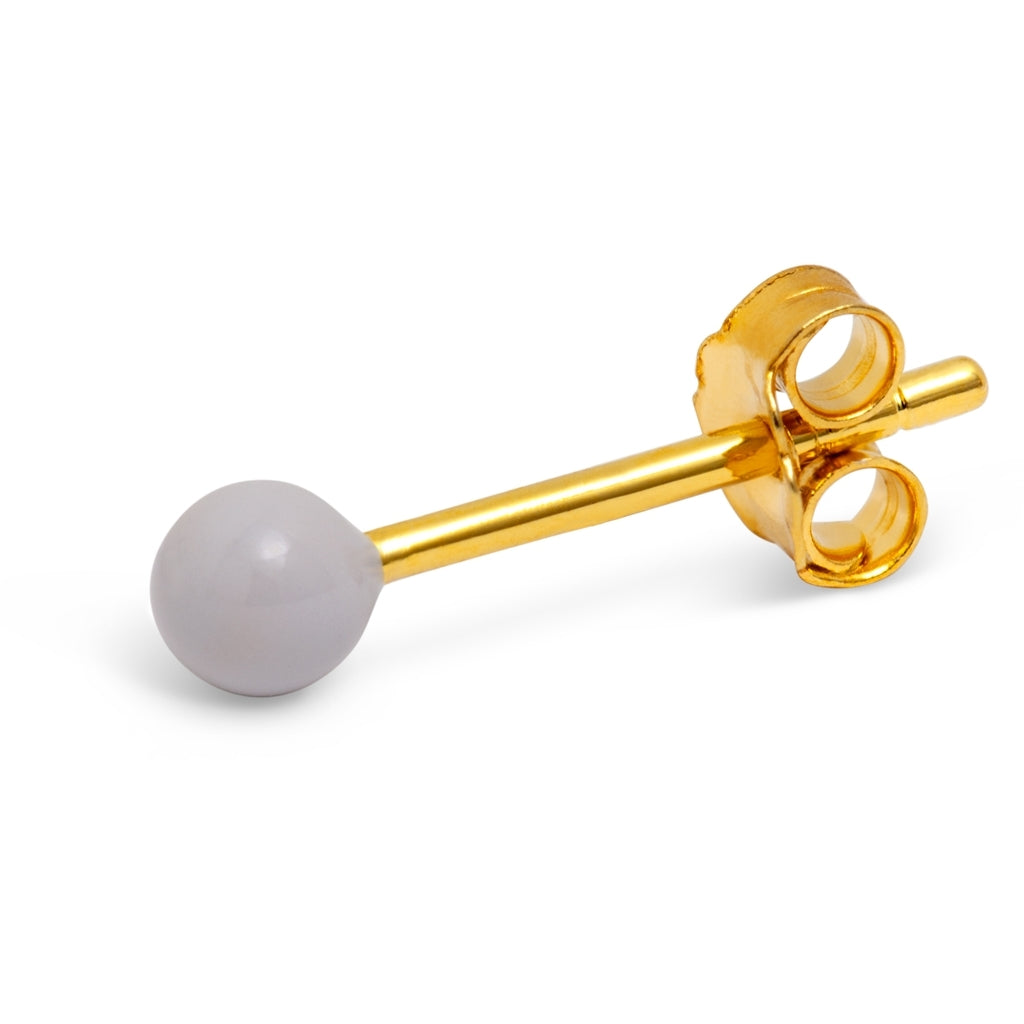 LULU Copenhagen Color Ball örhänge 1 st Ear stud, 1 pcs Grå