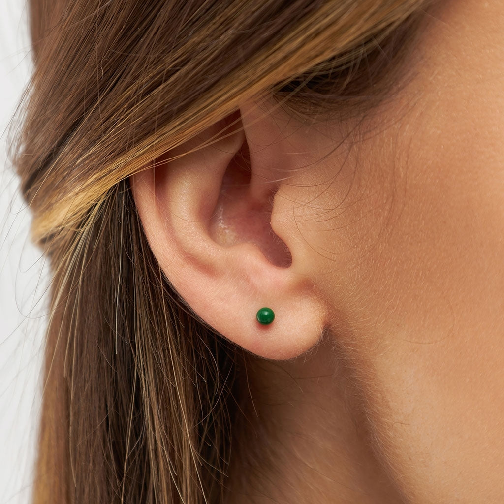 LULU Copenhagen Color Ball örhÀnge 1 st Ear stud, 1 pcs Grön