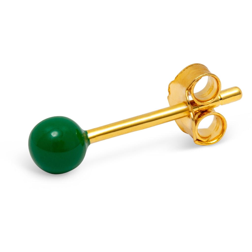 LULU Copenhagen Color Ball örhÀnge 1 st Ear stud, 1 pcs Grön