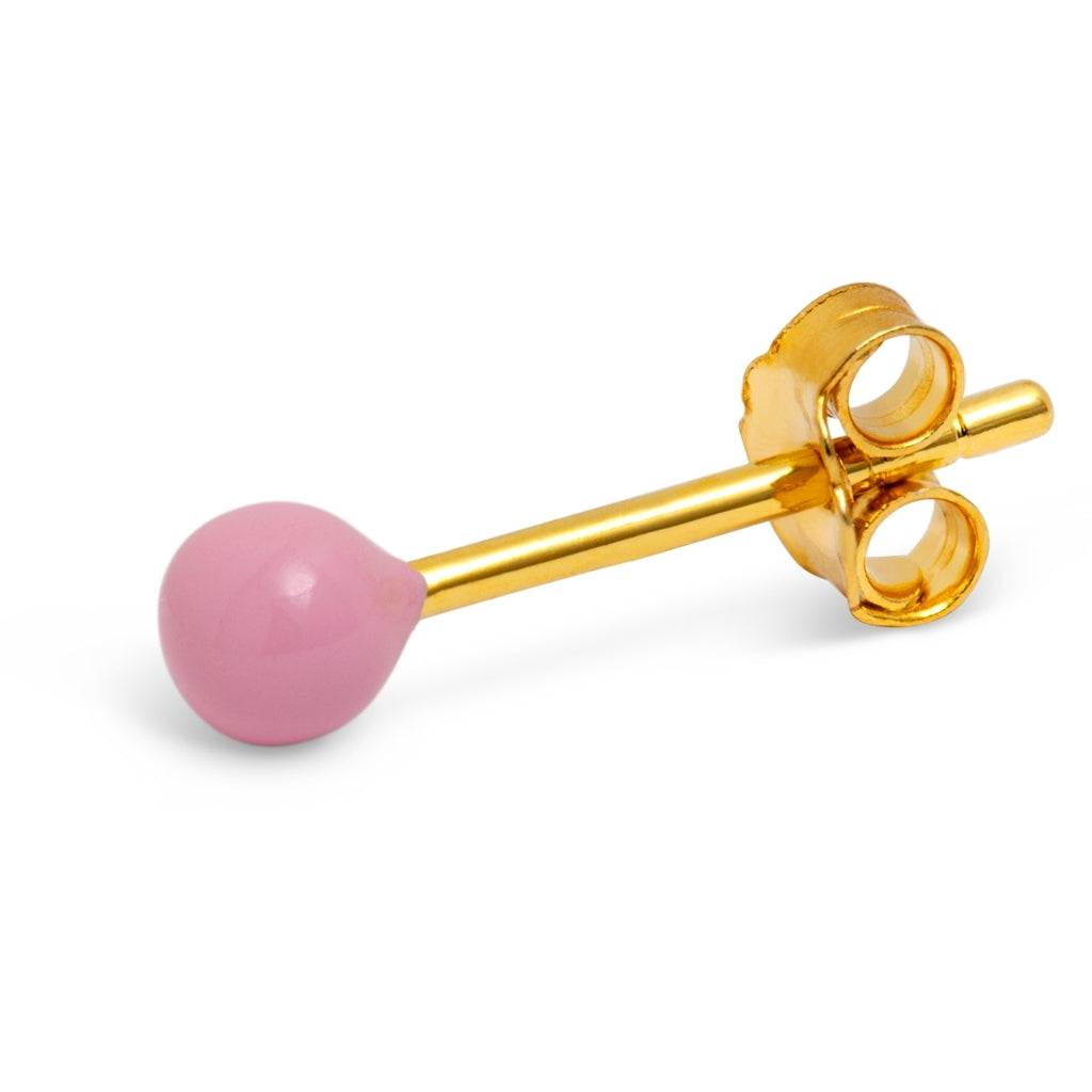 LULU Copenhagen Color Ball örhänge 1 st Ear stud, 1 pcs Ljusrosa