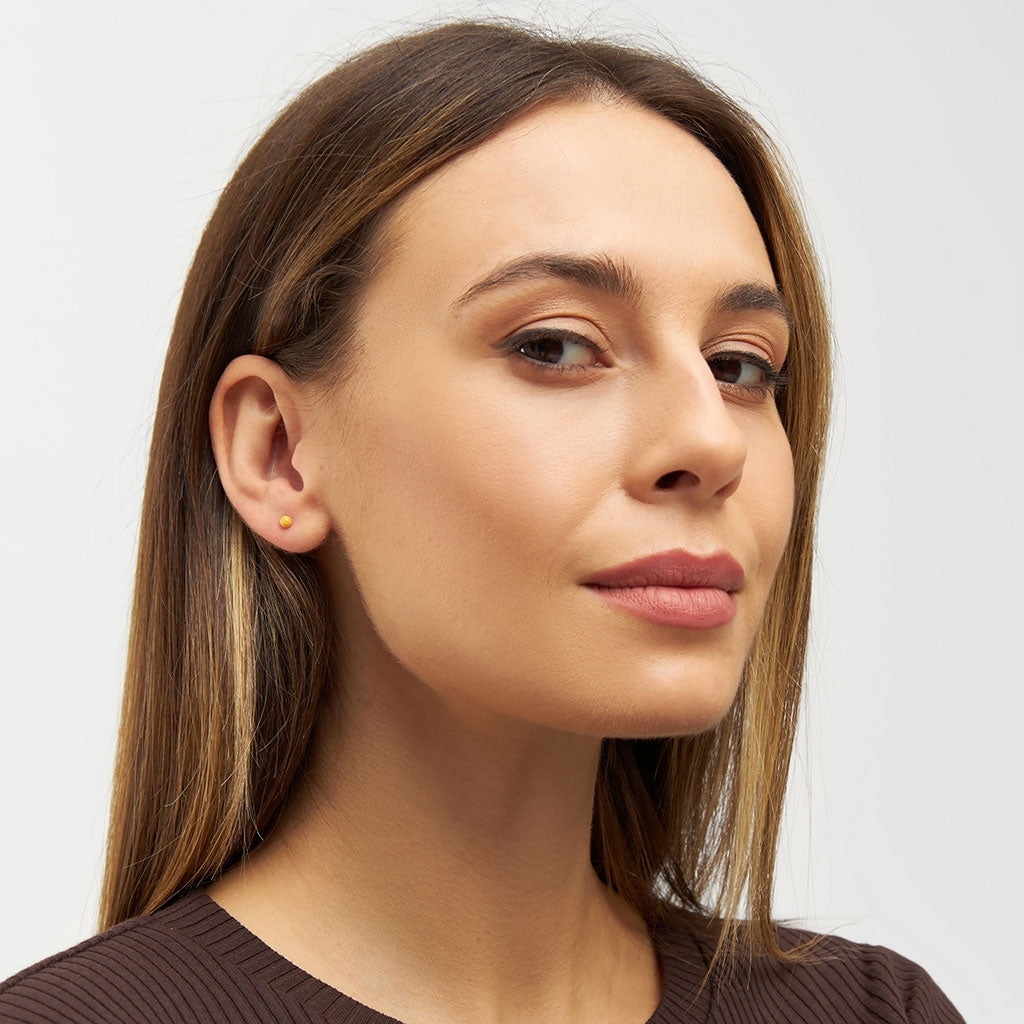 LULU Copenhagen Color Ball örhänge 1 st Ear stud, 1 pcs Marigold