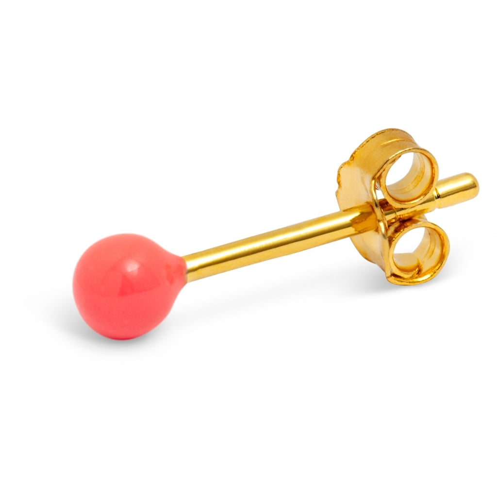 LULU Copenhagen Color Ball örhänge 1 st Ear stud, 1 pcs Orange