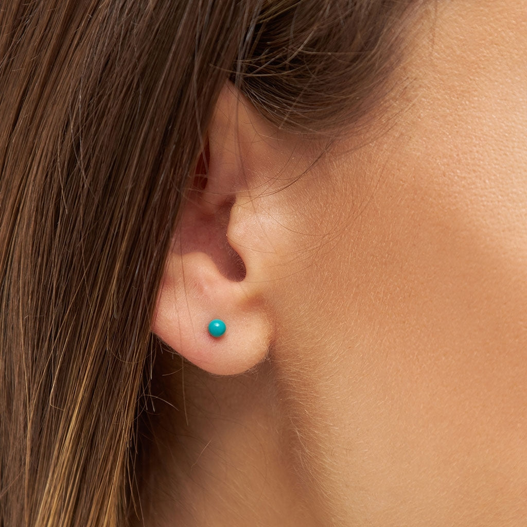 LULU Copenhagen Color Ball örhänge 1 st Ear stud, 1 pcs Petrol