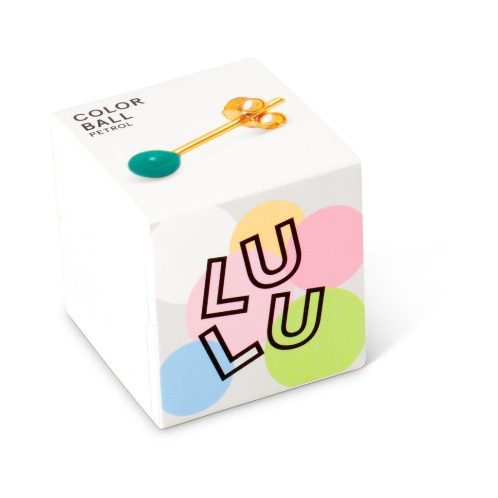 LULU Copenhagen Color Ball örhänge 1 st Ear stud, 1 pcs Petrol