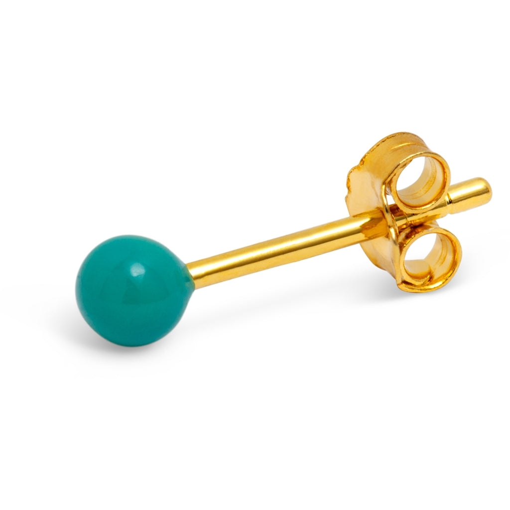 LULU Copenhagen Color Ball örhänge 1 st Ear stud, 1 pcs Petrol