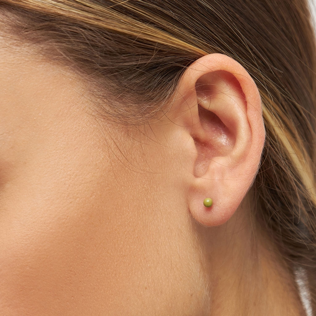 LULU Copenhagen Color Ball örhänge 1 st Ear stud, 1 pcs Willow Green