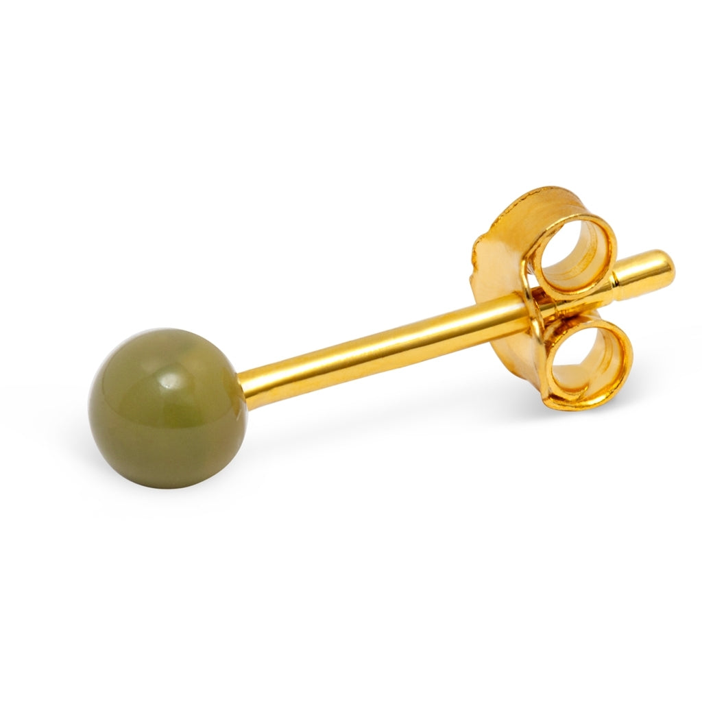 LULU Copenhagen Color Ball örhänge 1 st Ear stud, 1 pcs Willow Green
