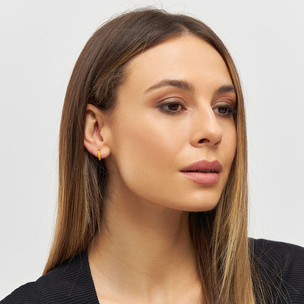 LULU Copenhagen Color Hoop 1 st Hoops Gul