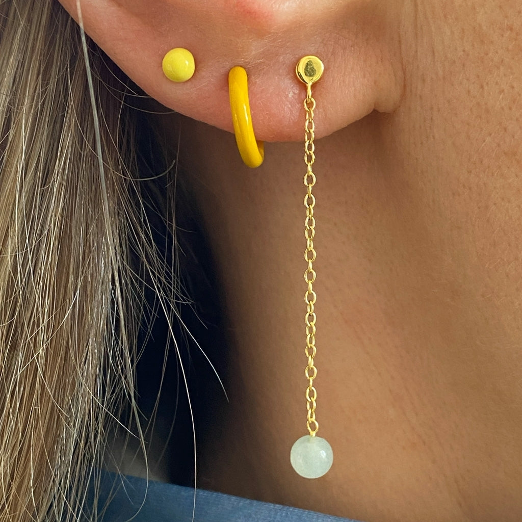 LULU Copenhagen Color Hoop 1 st Hoops Gul