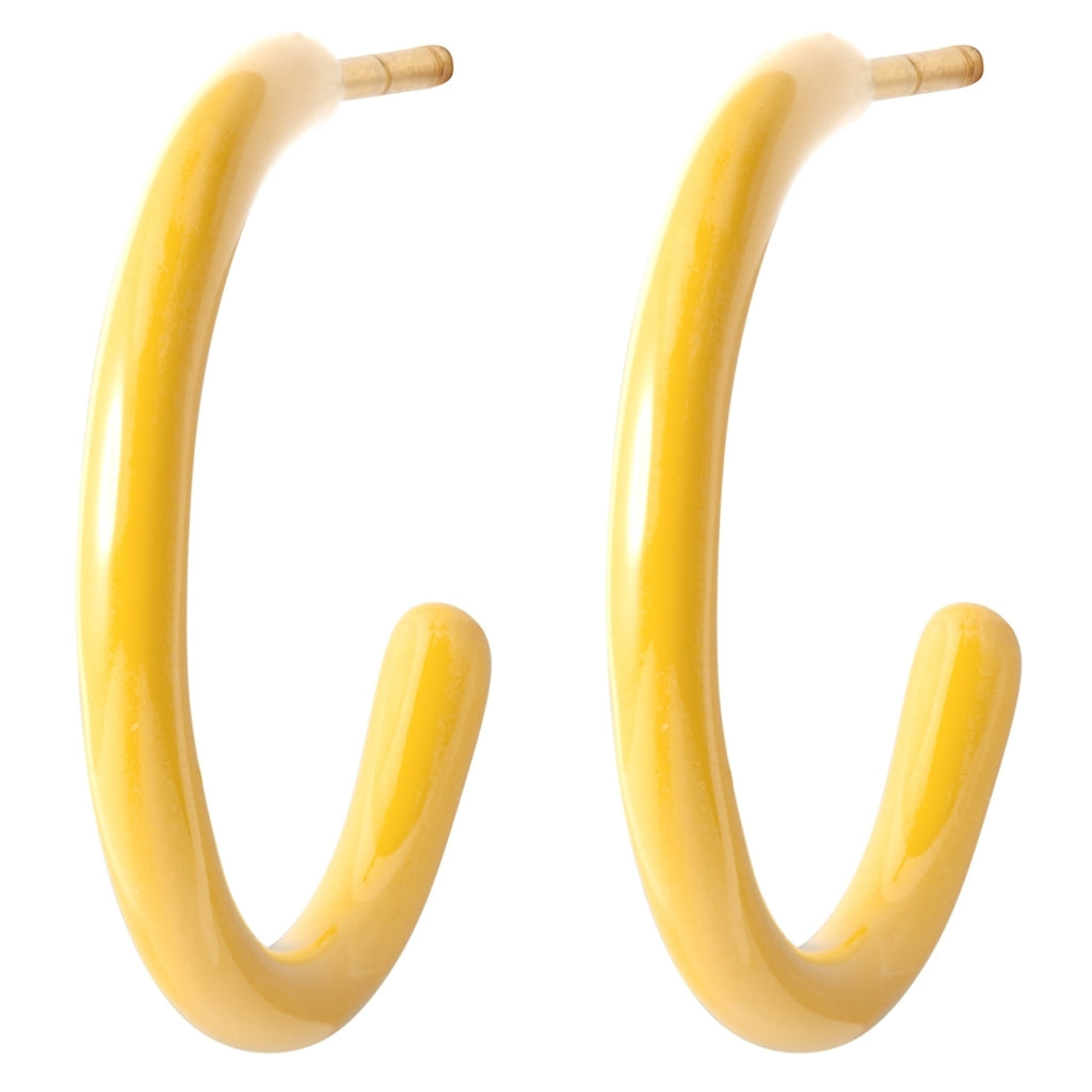 LULU Copenhagen Color Hoops Medium par Hoops Gul