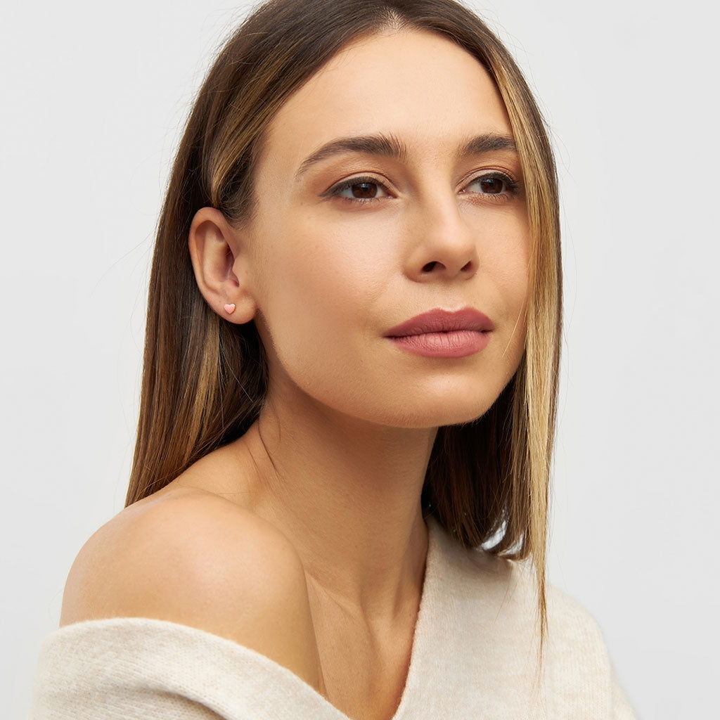 LULU Copenhagen Love U örhÀnge 1 st Ear stud, 1 pcs Burnt Coral