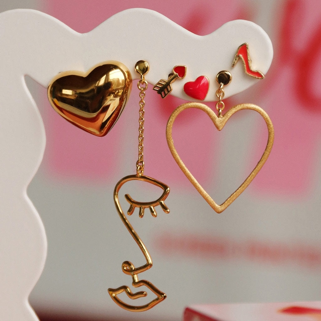 LULU Copenhagen Amor örhänge 1 st Ear stud, 1 pcs Guldpläterad