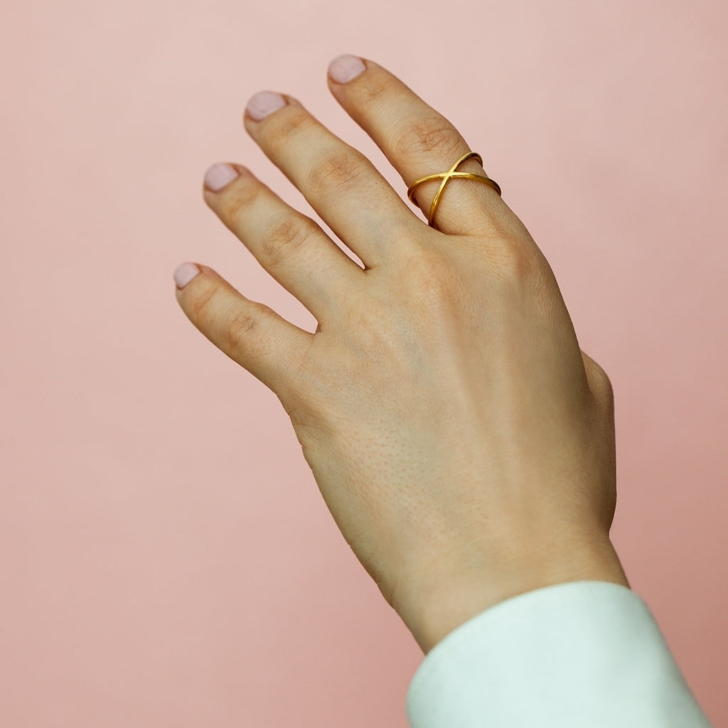 LULU Copenhagen Atom Ringa - guldpläterad Rings Guldpläterad