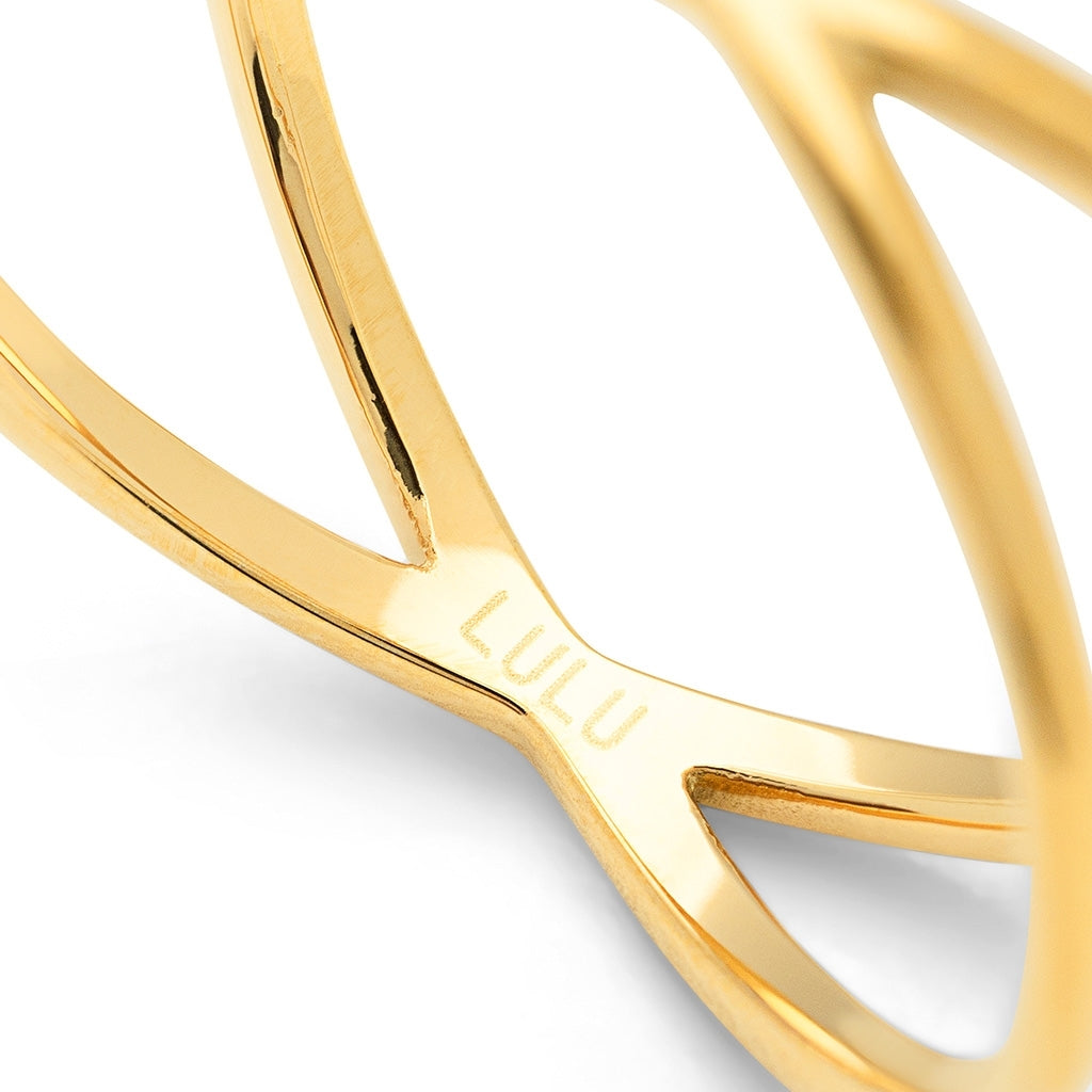 LULU Copenhagen Atom Ringa - guldpläterad Rings Guldpläterad
