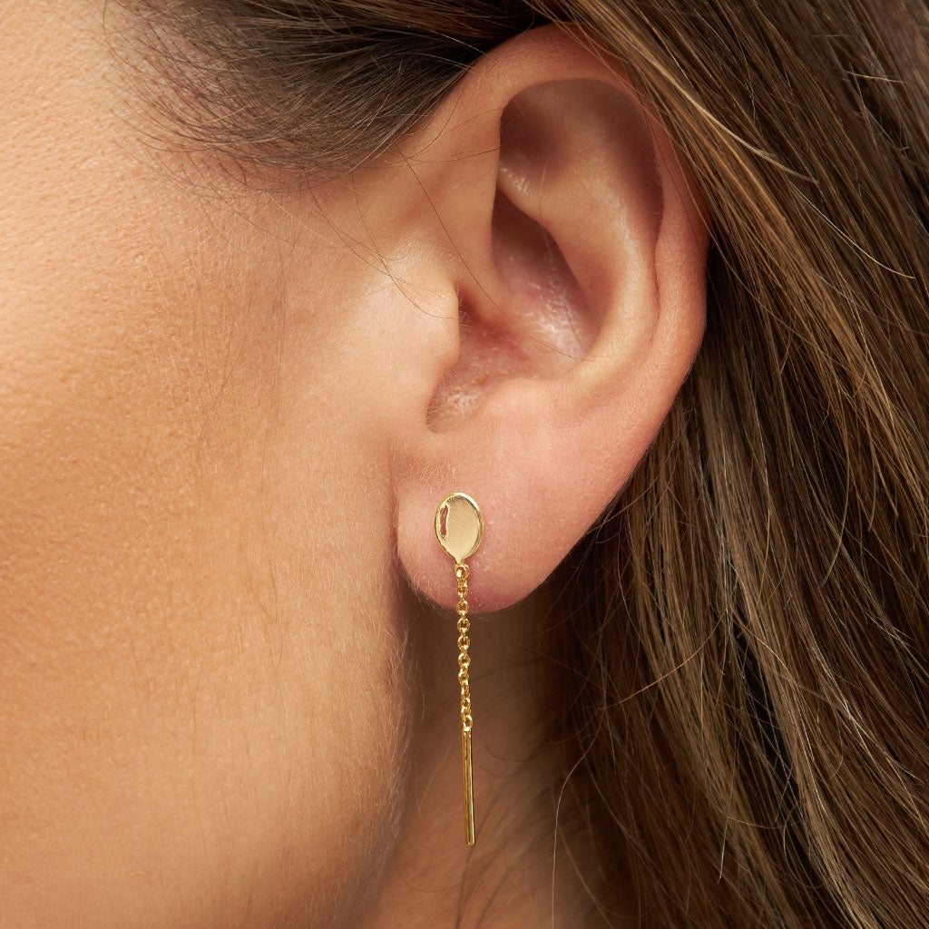 LULU Copenhagen Balloon örhänge 1 st Ear stud, 1 pcs Guldpläterad
