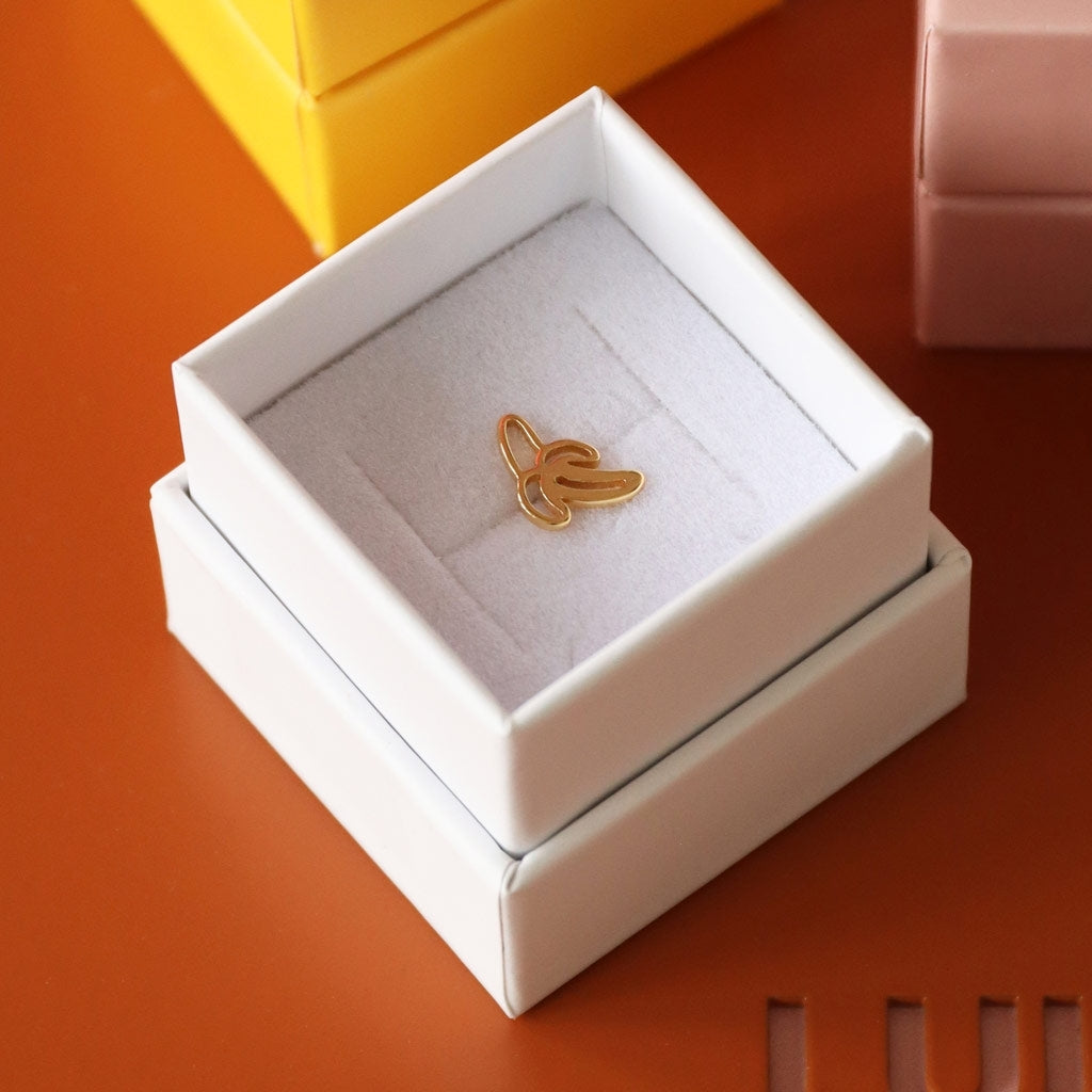 LULU Copenhagen Banana örhänge 1 st Ear stud, 1 pcs Guldpläterad