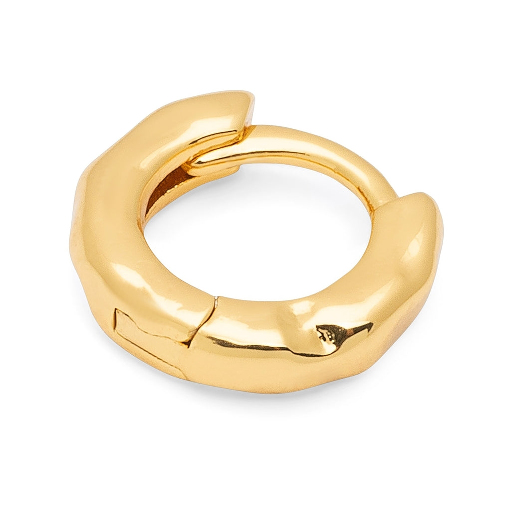 LULU Copenhagen Basic Rough Hoops par Hoops Guldpläterad