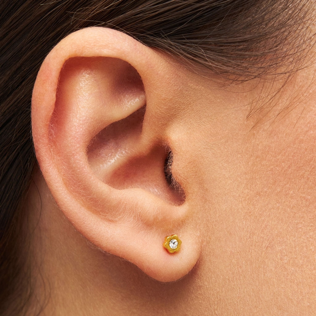 LULU Copenhagen Blomst örhänge 1 st Ear stud, 1 pcs Vit