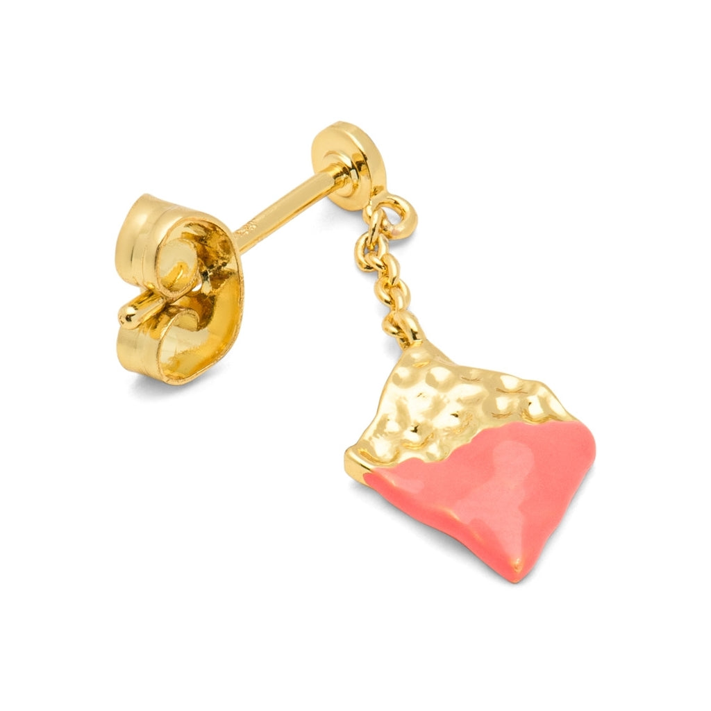 LULU Copenhagen Boheme Dipped örhänge 1 st Ear stud, 1 pcs Orange/Coral